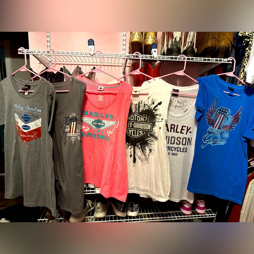 SIX for the price of ONE, Harley Davidson shirts, size xxl